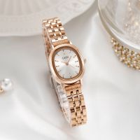 GEDI/Cody oval-shaped high-quality temperament steel belt texture light luxury ladies waterproof quartz watch 【QYUE】