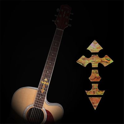 10pcs 50pcs Guitar Neck Inlay Stickers Cross Imitation Abalone Fretboard Decals / Markers For Electric Acoustic Guitarra Fret