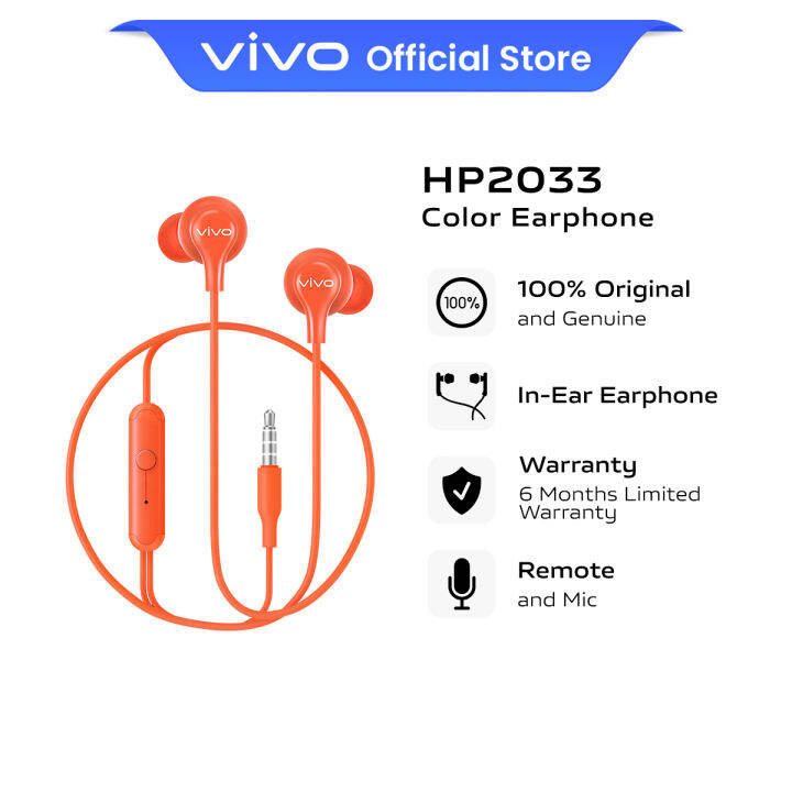 vivo color earphone hp2033