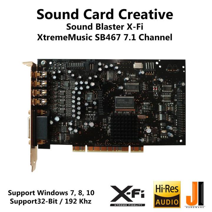 sound-card-creative-sound-blaster-x-fi-xtrememusic-sb0467-7-1-channel-pci-มือสอง