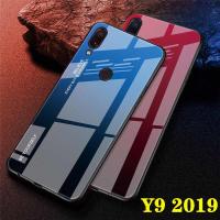 ส่งจากไทย Fashion Case Huawei Y9 2019 เคสหัวเว่ย สำหรับ Huawei Y9 (2019) เคสกระจกสองสี เคสเงาไล่สี ขอบนิ่ม