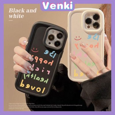 VENKI - Case สำหรับ iPhone 11 Pro Max เคส TPU Soft Frosted Bubble Case Creative English Camera Protection กันกระแทกสำหรับ iPhone 14 13 12 11 Plus Pro Max 7 Plus X XR