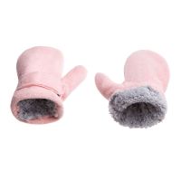 、‘】【= Toddler Infant Winter Mittens Lined With Fleece Easy-On Baby Boy Girls Warm Thick S Outdoor Hand Warmers