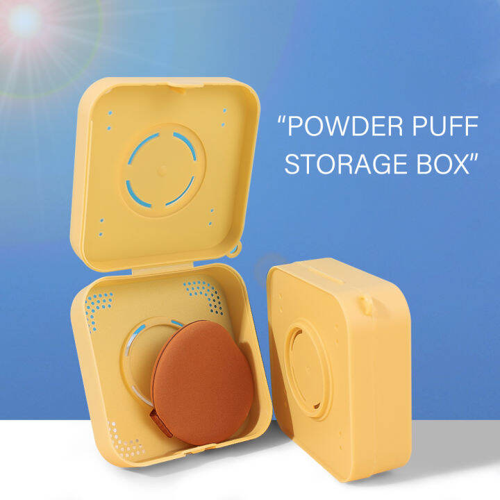 Powder Puff Breathable Storage Box Container For Loose Powder Sieve