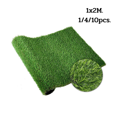 หญ้าเทียมแผ่นใหญ่ หญ้าปลอม แผ่นหญ้าเทียม หญ้าเทียมปูพื้น หญ้าปูสนาม หญ้าเทียมสูง ​2cm