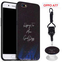 เคสโทรศัพท์ BTS,เคสซิลิโคนนิ่มสำหรับ OPPO A77พร้อมแหวนรูปแบบเดียวกันและเชือก