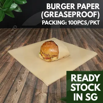 50Pcs/Lot Food Grade Grease Paper For Bread Sandwich Burger Fries