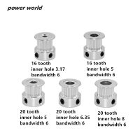 【NEW】 kiatuj ล้อสายพาน GT2มอเตอร์เครื่องจักรแบบซิงโครนัสล้อสายพาน16/20ฟันพูลลีย์ไทม์มิ่งอุปกรณ์เสริมเครื่องพิมพ์3D