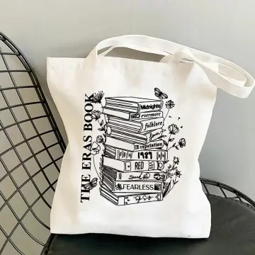 Taylor Swift Tote Bag Albums As Books Totebag Trendy Aesthetic