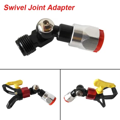 New Multi-angle Rotation Swivel Joint Adapter for Airless Paint Spray Gun Multi-angle 7/8 F- 7/8 M Alloy Universal Swivel Joint