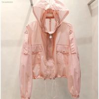 ✼ 2023 Summer Women Hooded Beach UV Jacket Female Long Sleeve Sun Protection Clothing Ladies Pink Sunscreen Casual Top