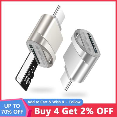 USB แบบพกพา3.1 Type C สมาร์ทเครื่องอ่านการ์ด USB-C TF Micro SD OTG อะแดปเตอร์ Type-C การ์ดความจำเครื่องอ่านการ์ดสำหรับ Samsung Macbook Huawei ทีวี Feona