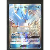 Pokemon Card ภาษาอังกฤษ Articuno GX Card 31/168 ฟรีเซอร์ Pokemon Card Gold Flash Light (Glossy)