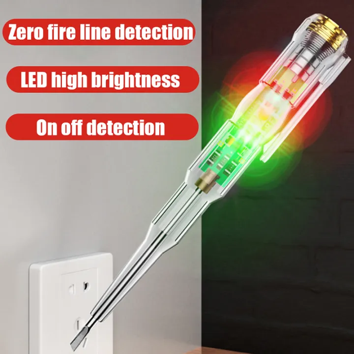 Induced Electric Tester Pen Screwdriver Probe light Voltage Tester