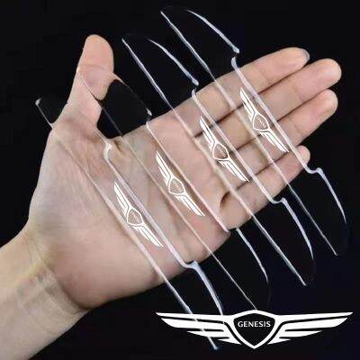 4pcs Car door Prevent impact Transparent strip for GENESIS g80 g70 g90 gv80 Car Accessories