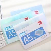 1pcs A5 waterproof plastic zipper folder book pen bag file bag office supplies student supplies