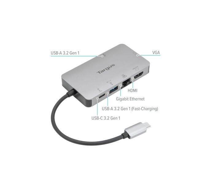 targus-dock419-usb-c-dp-alt-mode-single-video-4k-hdmi-vga-docking-station-with-100w-pd-pass-thru-ฮับอะแดปเตอร์แปลงสัญญาณ-ของแท้-รับประกันศูนย์ไทย-3ปี