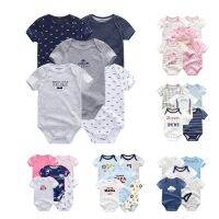 ทารก jumpsuit romper แขนสั้นเด็กชายทารก onesies ทารกเสื้อผ้าฝ้ายแขนสั้น 12-12M