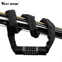 WEST BIKING ล็อคจักรยาน 5 ล็อกจักรยานแบบใส่รหัส Digital LOCK กลางแจ้ง Anti - Theft ล็อครถจักรยานยนต์จักรยานอุปกรณ์เสริม