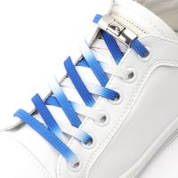 【HOT】❣♞┇ Elastic Shoe Laces Ties Gradient Flat Shoelaces Sneakers children Lazy Shoes Accessories Rubber band