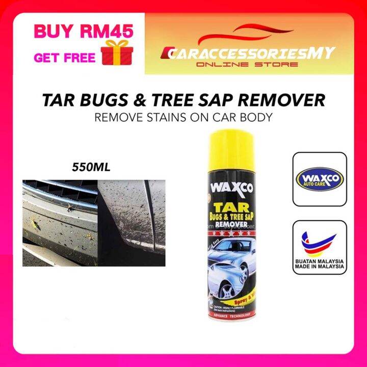 Waxco Tar Bugs & Tree Sap Remover (550ml) car stain remover kereta