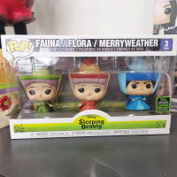 3 Packs Sleeping Beauty Figures Fauna Flora Merryweather Models