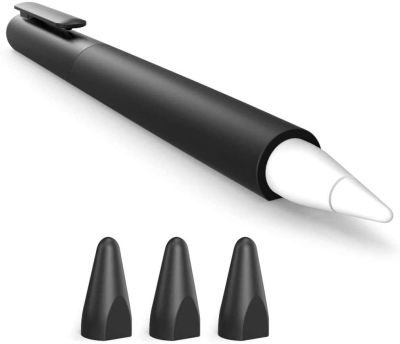 ~ Supcase เคสซิลิโคน ป้องกัน อุปกรณ์เสริม สําหรับ Apple Pencil (รุ่นที่ 1) พร้อมปลอกปลายปากกา (3 ชิ้น)