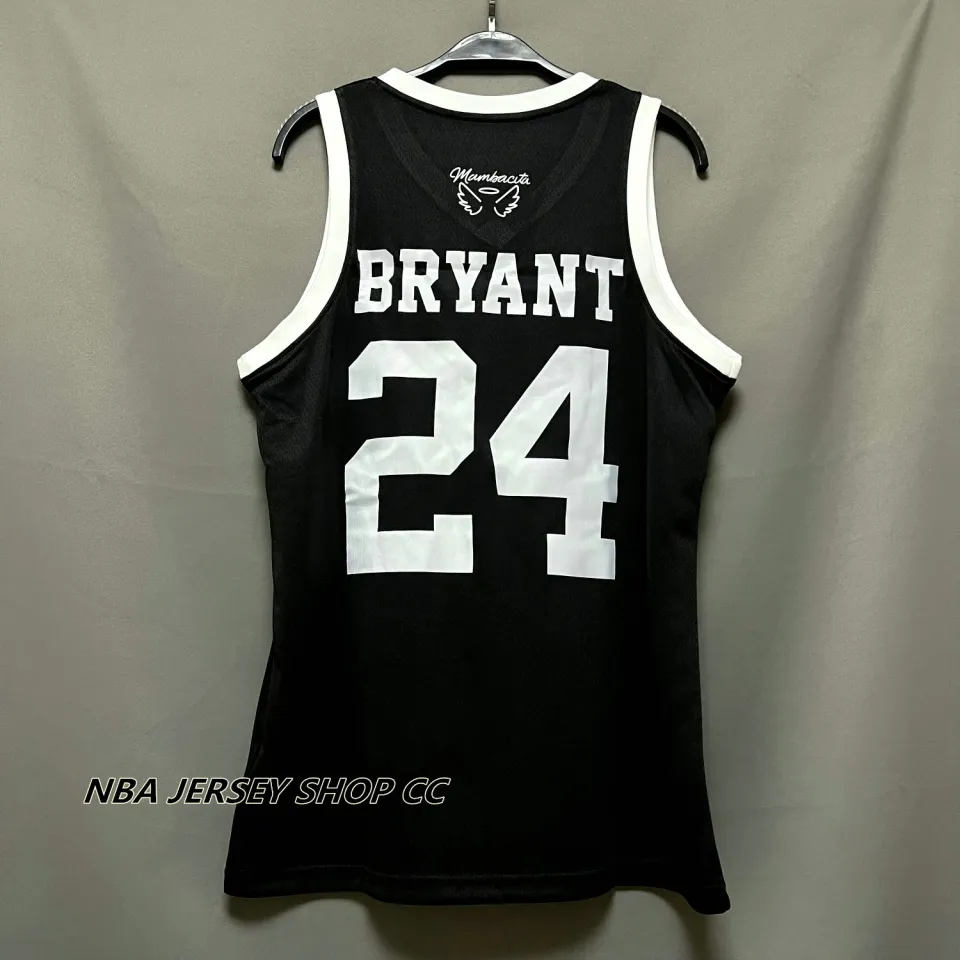 High Quality】Men's New Original NBA Bryant #24 KobeˉBryant Mamba Academy  Kobe Jersey Swingman Heat-pressed Black