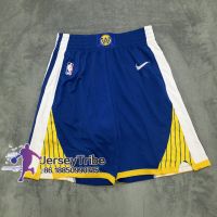 New NBA Golden State Warriors Basketball Jersey Shorts For Men Swingman Heat-Pressed Blue