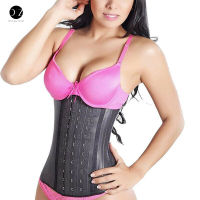 AB4B Shapewear Corset Weight Loss Body Shaper Latex Waist Trainer Cincher Trimmer Hourglass Belt Long Torso Fajas 9 Steel Bone