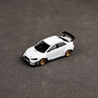 โมเดล1/64แลนเซอร์อีโวลูชั่นรถแข่งของเล่นซูเปอร์คาร์แบบหล่อจาก EVO X JDM รถของเล่นหล่อโลหะสำหรับเด็กหญิงเด็กชายพร้อมกล่องแสดงผล