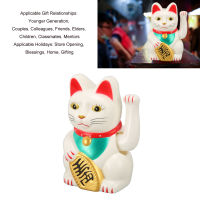 4in พลังงานแสงอาทิตย์ Lucky Fortune Cat โบกแขนพลังงานแสงอาทิตย์ Feng Shui แมวโชคดี Lucky Beckoning โบกความมั่งคั่ง Cat Home ...
