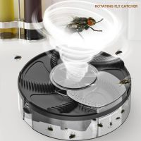 №㍿ Automatic Flycatcher USB Rechargeable Fly Trap Electric Pest Catcher Indoor Outdoor Insect Killers for Kitchen Home Garden Traps