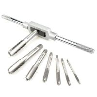 8 Pc Adjustable Ratchet Hand Tap Wrench Engineers Tap Wrench Holder Threading Hand Tool 1/16 1/2 quot;8 M3 M4 M5 M6 M8 M10 M12