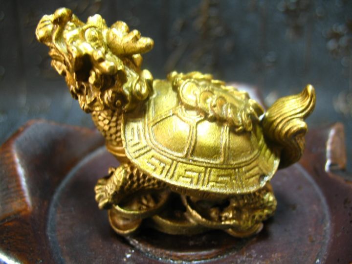 china-fengshui-bronze-brass-dragon-turtle-tortoise-wealth-lucky-longevity-statue-metal-handicraft