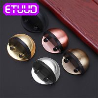 Anti-Collision Stainless Steel Sticker Door Stops Rubber Door Stopper Wood Toilet Door Holder Catch Doorstop Furniture Hardware Door Hardware Locks