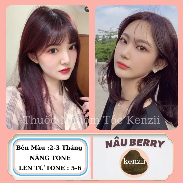 HOT SALE Thuốc nhuộm tóc màu NÂU BERRY không cần thuốc tẩy tóc  Chenglovehairs Chenglovehair  Lazadavn