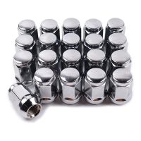 20Pcs 14X1.5 Lug Nuts - 19mm Lug Nut 1.38 inch Tall 3/4 inch Hex Chrome Lug Nuts, for 1999-2021 1500