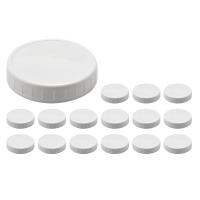 16 Pack Wide Mouth Mason Jar LidsPlastic Storage Caps for Canning JarsLeak-Proof and Anti-Scratch Resistant Surface