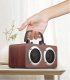 W5B wireless bluetooth speaker portable mobile phone stand stereo subwoofer speaker microphone wooden portable bluetooth speaker