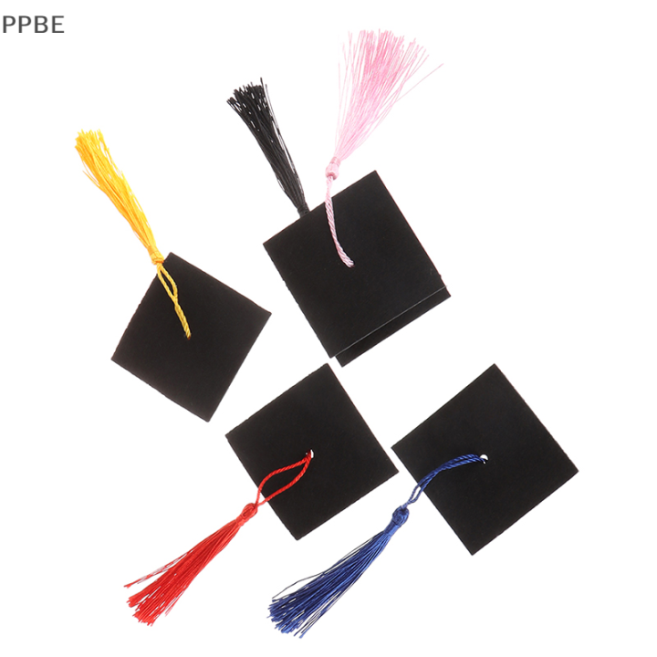 ppbe-1pc-graduation-hat-mini-ปริญญาเอกหมวกเครื่องแต่งกาย-graduation-cap-กับพู่กัน