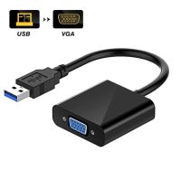 USB 3.0ไปยังตัวแปลงวีจีเอ USB ไปยัง VGA การ์ดวิดีโอกราฟิกสายเคเบิลภายนอกอะแดปเตอร์สำหรับพีซีแล็ปท็อป