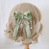 【LZ】☎☈✴  Lolita laços plissados grampo de cabelo meninas cosplay maid bowknot forma maquiagem bandana para photoshoot decorações de cabelo acessórios