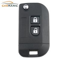 gthrrftdb Car key Case Fob Cover Flip Folding Remote Key Shell 2 Buttons for Nissan Qashqai primera Micra Navara Almera Note Sunny