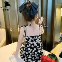 Childrens Suspender Dress 2020 Summer New Arrival Small Daisy Print Backless Sexy Princess Dress Kids Clothes Dress Elegant  by Hs2023