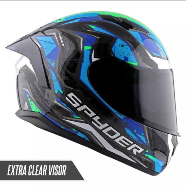 spyder helmet full face black