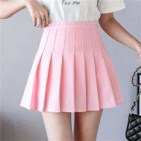 【CW】 Preppy Waist Pleated Skirt Korean Fashion A line  Skort