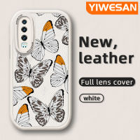 YIWESAN เคสสำหรับ Huawei P30 Lite Nova 4e P30 Pro P20 Pro เคสใส่โทรศัพท์หนังดีไซน์ใหม่รูปผีเสื้อเคสมือถือกันกระแทกป้องกันการตกแบบนิ่มพร้อมเคสป้องกันกล้องเลนส์คลุมทั้งหมด