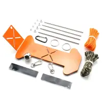 Jig Kit Spare Parts Accessories Adjustable Survival Making Jig Weave Camping Rope Jewelry Keychain Craft Idea for Adults Children