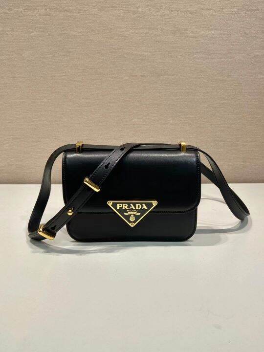 Prada Emblème leather bag Shoulder Bag Lazada.co.th